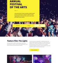 Event webpage design