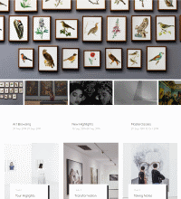 Art Gallery website design