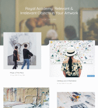 Art Studio - Gallery web design