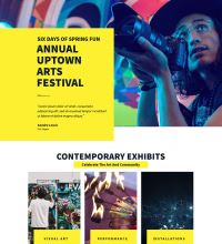 Music festival website design